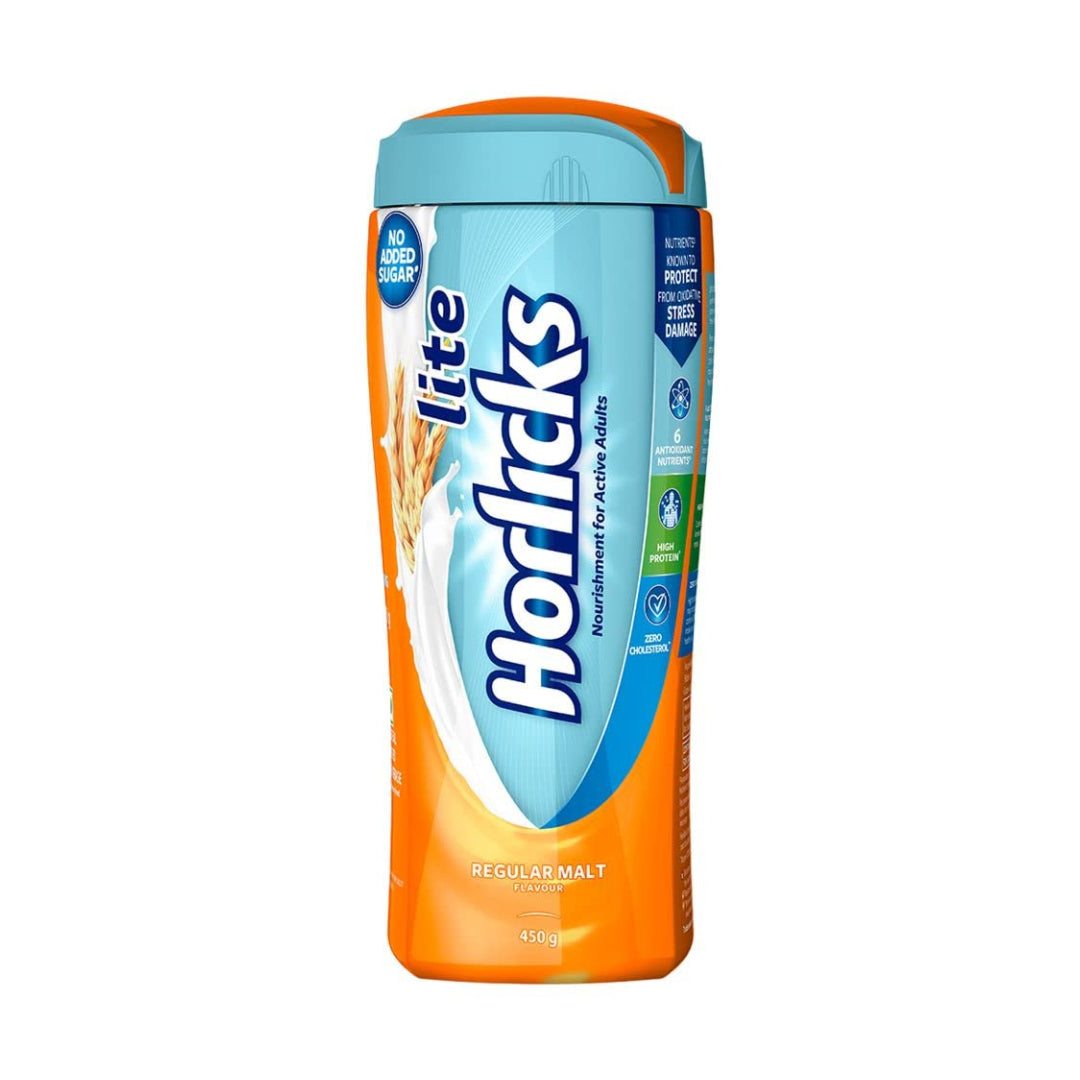 Horlicks Lite, Regular Malt Drink Mix 450g